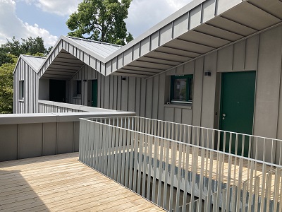 Laubengang Garagenaufbauten