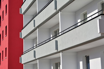 Saniert, aber noch nicht zukunftsfähig: alte DDR-Platte