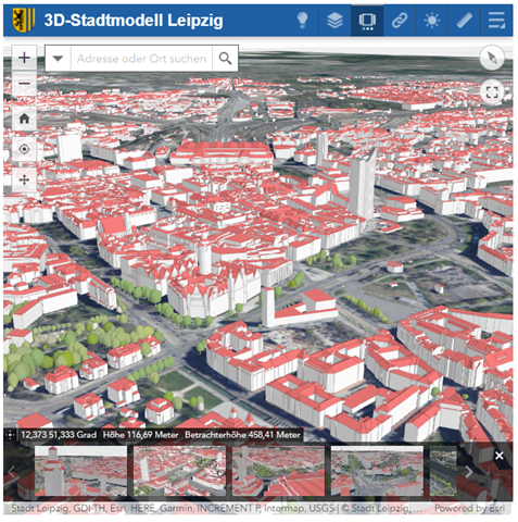 3D Stadtmodell-Leipzig
