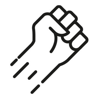 Faust als Angriffsymbol