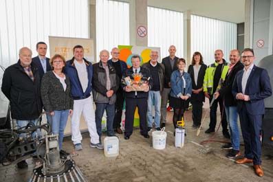 Pressetermin zur Vorstellung des neuen Anti-Graffiti-Projekts in Pforzheim