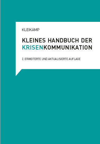 Das Handbuch der Krisenkommunikation gibt praktische Hinweise für die Arbeit vor Ort