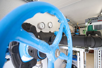 Pumpenstation für kalte Nahwärme in Auhagen