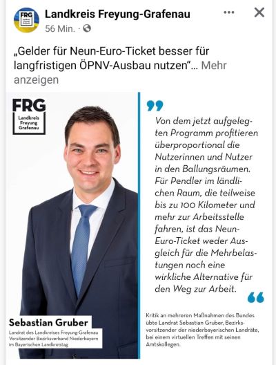 Screenshot Landrat Freyung Grafenau 9 Euro-Ticket