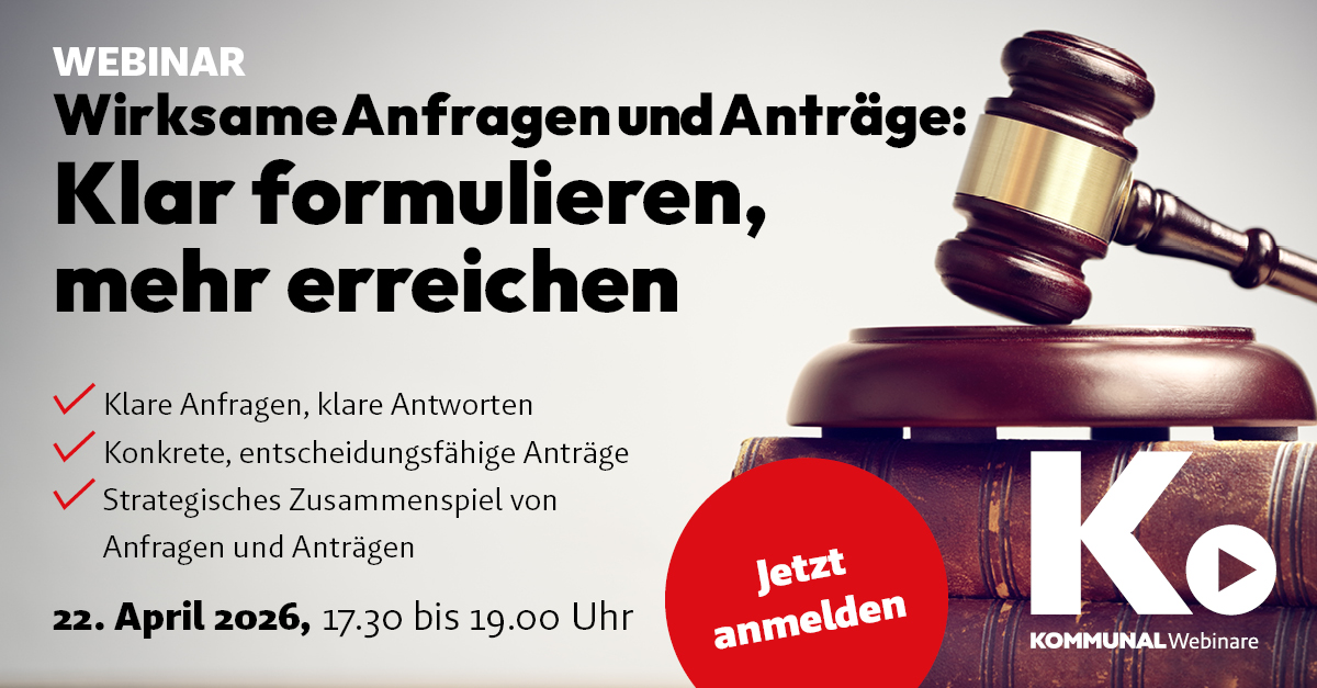 Webinar: Anträge und Anfragen klar formulieren