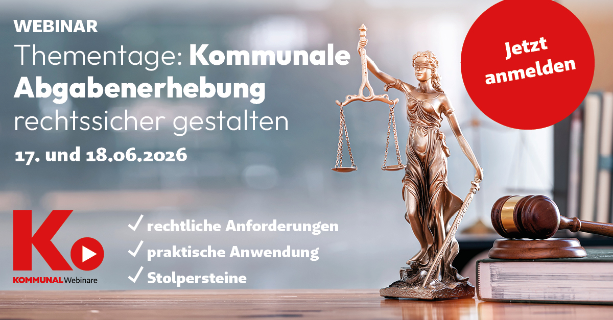 Die Webinar-Thementage zum kommunalen Abgabeverfahrensrecht 