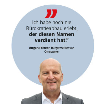 Bürgermeister Pfetzer zu Bürokratie