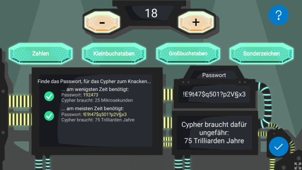 Screenshot CyberSicherheitsGame BW