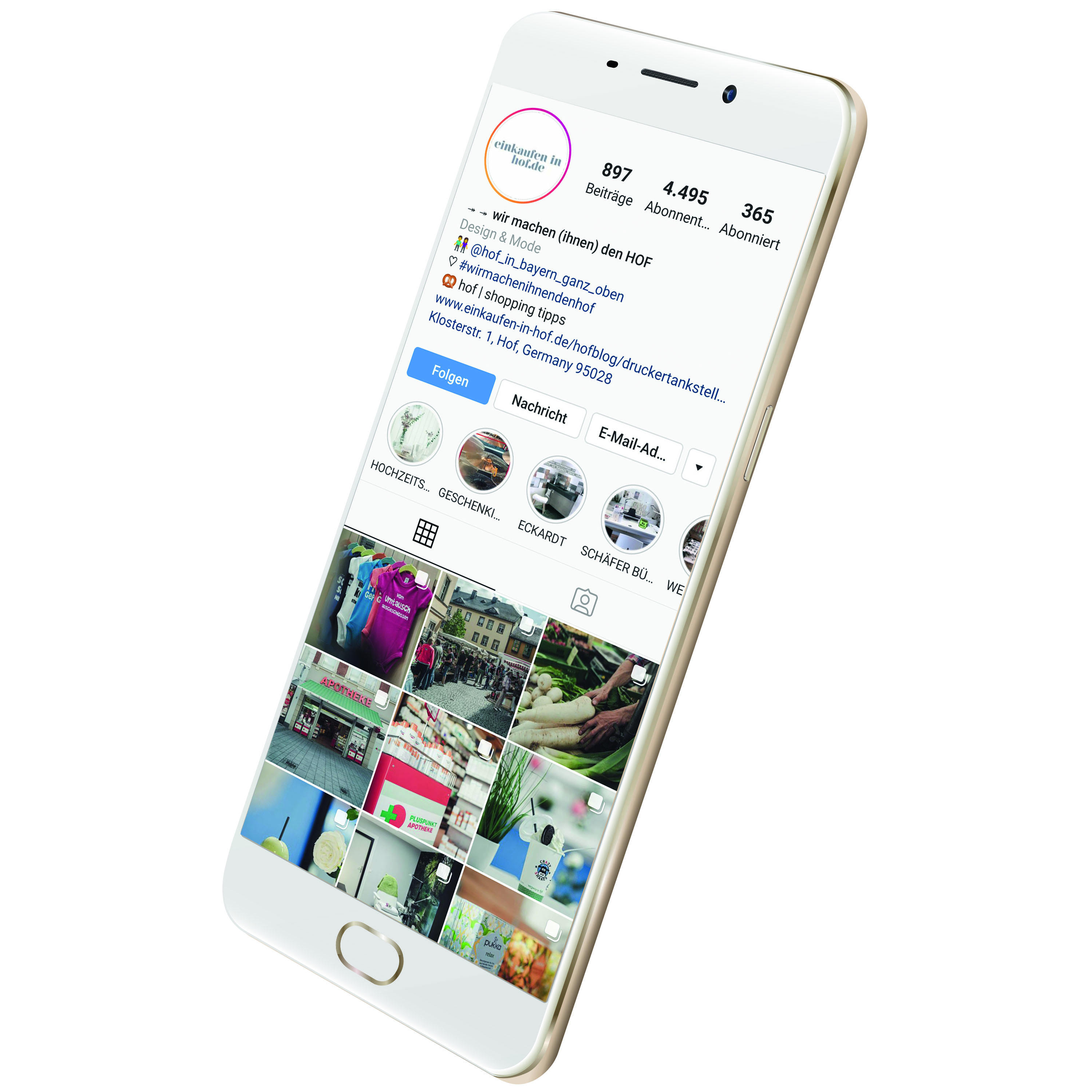 Influencerin Fikentscher aus Hof im Einsatz für die Kommune.