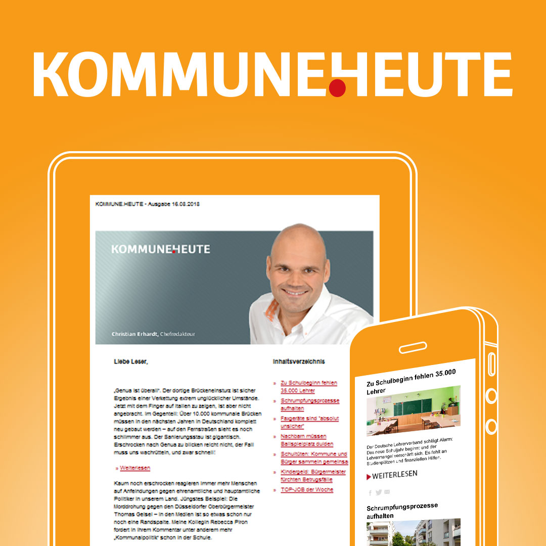 KOMMUNAL-Chefredakteur Christian Erhardt nimmt kein Blatt vor den Mund - seinen wöchentlichen Newsletter erhalten Sie kostenfrei! JETZT ANMELDEN!