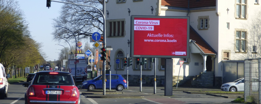 Werbetafeln können gerade in der Coronakrise helfen, Leben zu retten 