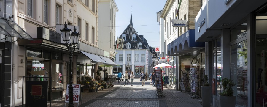 Deutschlands Innenstädte brauchen neue Konzepte - hier zu sehen: Die Altstadt von Moers