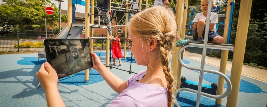 Erweiterte Realität AR-Spielplatz