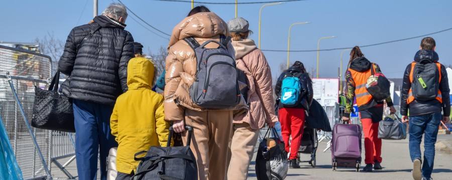 Flüchtlinge unterwegs