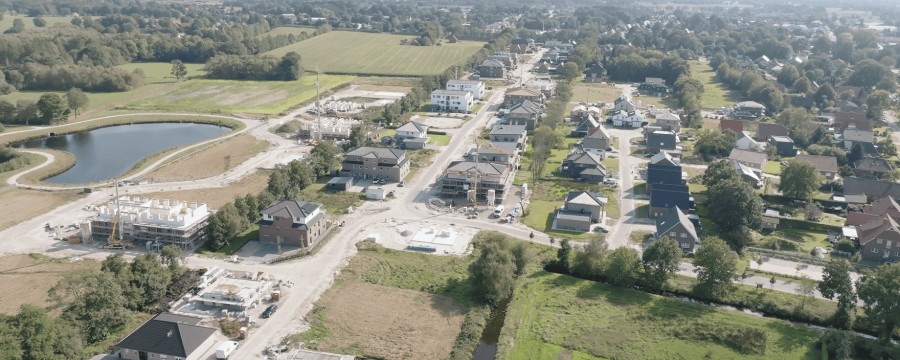 Wohngebiet Apen im Bau