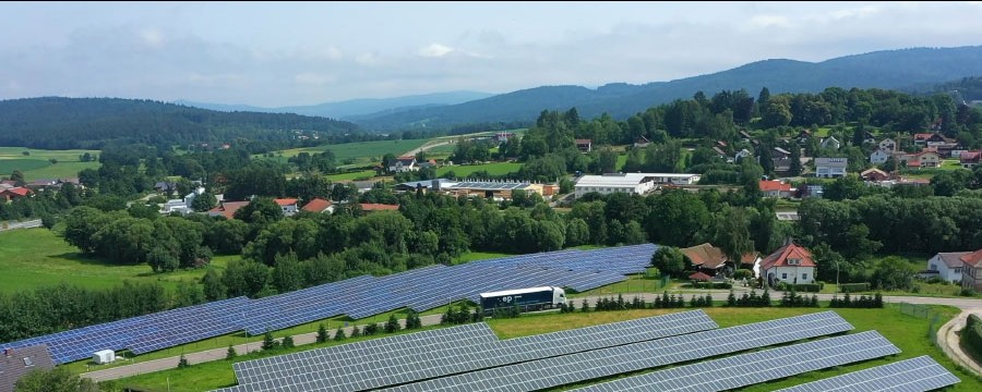 Photovoltaikanlage bei Waldmünchen im Landkreis Cham