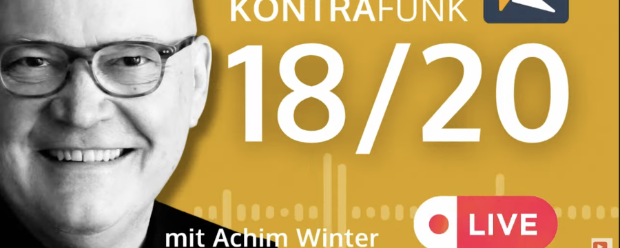 Der bekannte TV und Radiomoderator Achim Winter hatte in seiner zweiten Live-Sendung "Das Abendjournal" KOMMUNAL- Chefredakteur Christian Erhardt-Maciejewski zu Gast