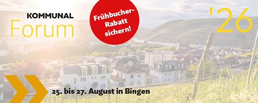 Das Forum KOMMUNAL 2026 in Bingen am Rhein