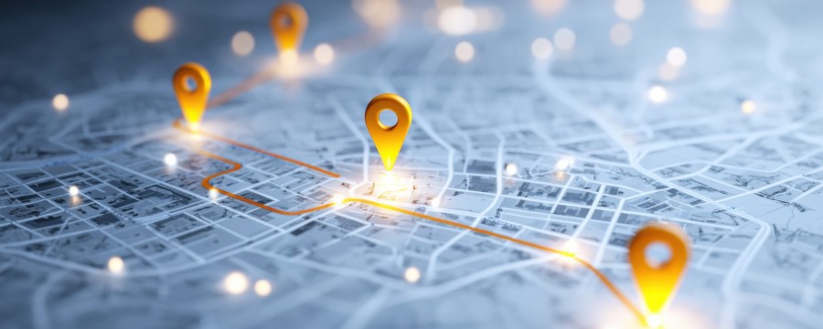 Kartenausschnitt digitaler Zwilling