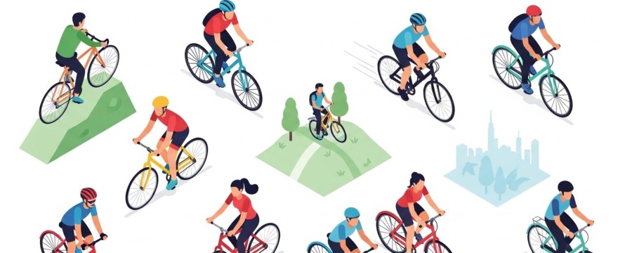 Radfahrer und Radfahrerinen 