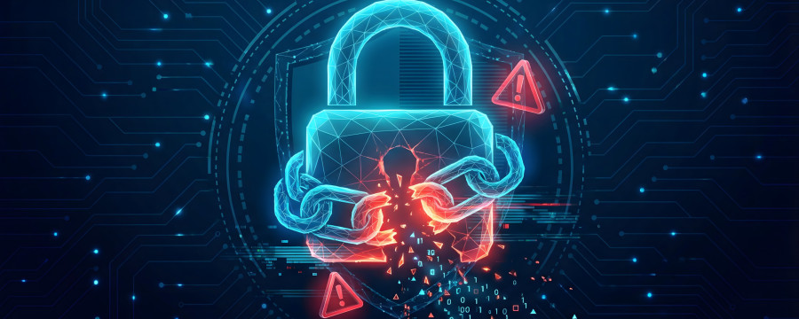 Cyberangriff Schloss Symboldbild