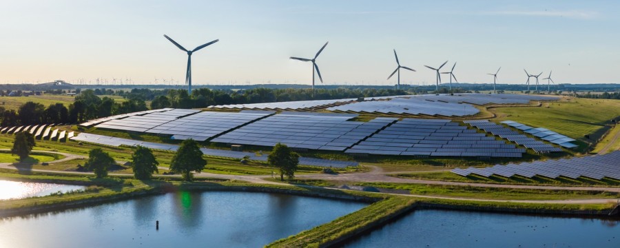 Energiewende Windräder, Solaranlage