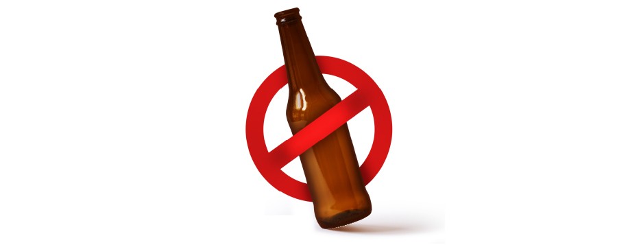 Alkoholverbot Symbolbild Flasche