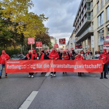 In Berlin demonstrierte die Veranstaltungsbranche