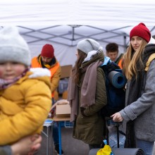 Flüchtlinge kommen an in Deutschland