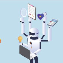 Roboter Symbolbild KI Digitalisierung