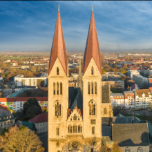 Blick auf die Kreisstadt Halberstadt