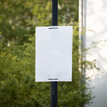 Wahlplakat in NRW  ohne Beschriftung (Symbolbild) 