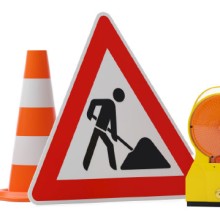 Bauturbo: Symbolbild Baustellenschild