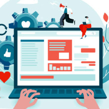 Bildschirm: Digitales Arbeiten