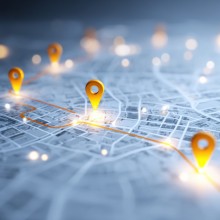 Kartenausschnitt digitaler Zwilling