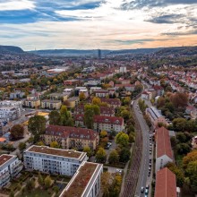 Blick auf Jena Bauturbo