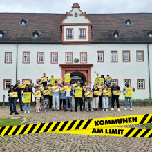 Magistrat und Mitarbeiter der Stadt Heusenstamm beteiligen sich am Aktionstag "Kommunen am Limit"
