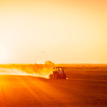 Landleben Sonnenaufgang